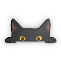 Peekaboo Black Cat Shaped Pillow — Custom Cat Face Accent Pillow
