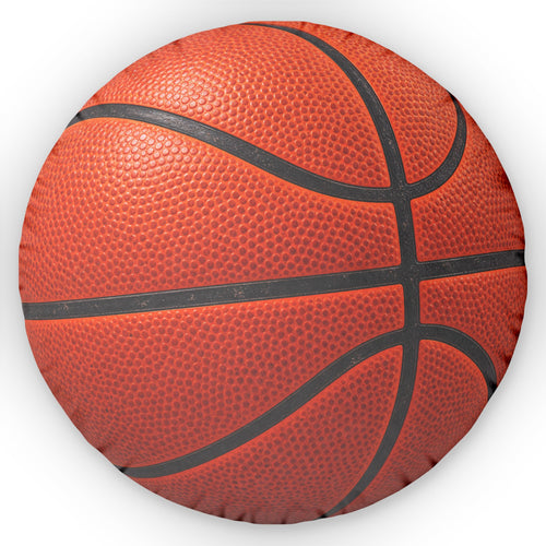 Basketball Shaped Pillow — Round Sports Throw Pillow for Fans & Kids