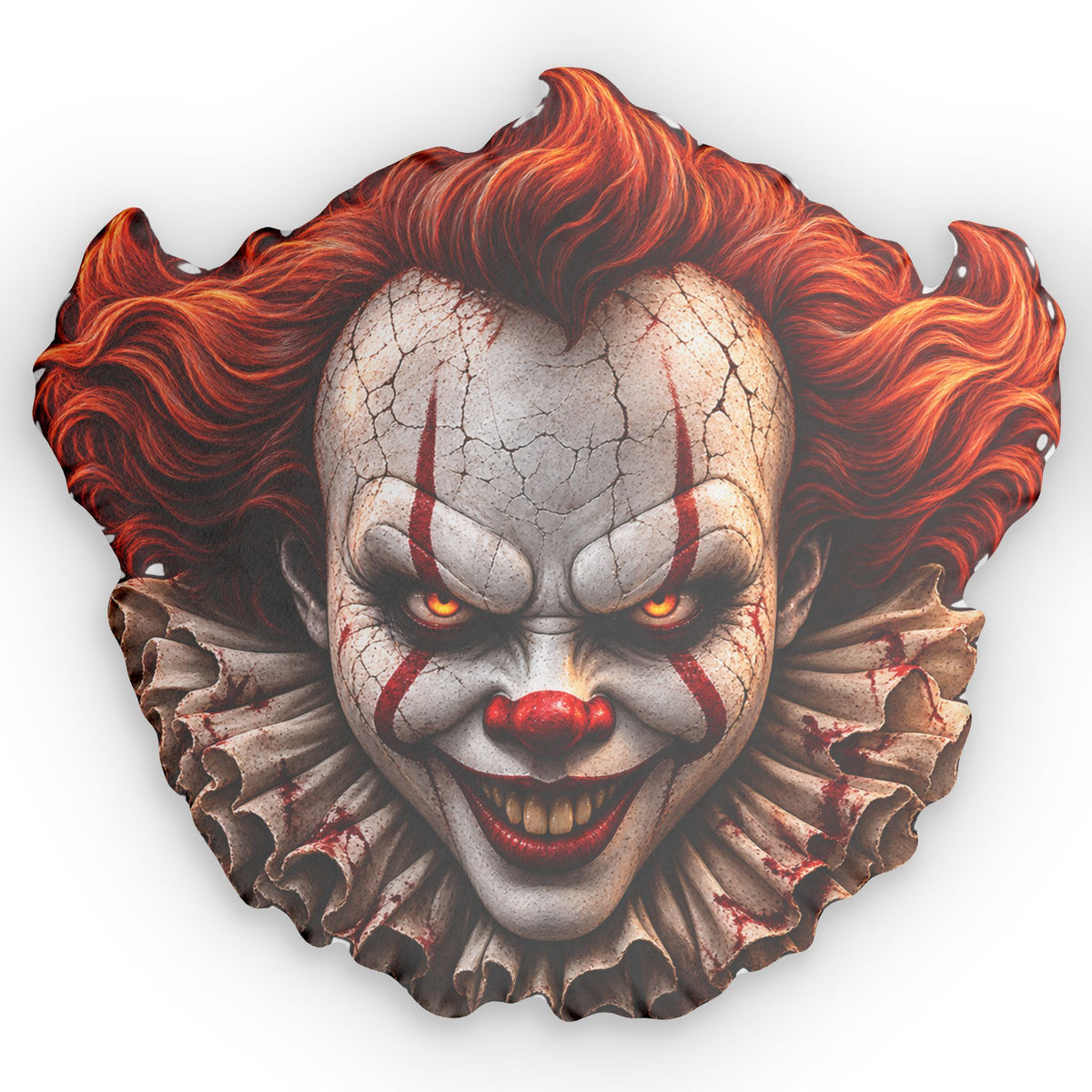 PennyWise Pillow — Spooky Halloween Decorative Cushion