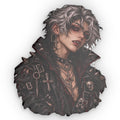 The Graveyard Heartthrob Shaped Pillow — Dark Anime Character Cushion
