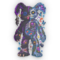 Creepy Cute Teddy-shaped Pillow — Split Skeleton Plush Art Pillow