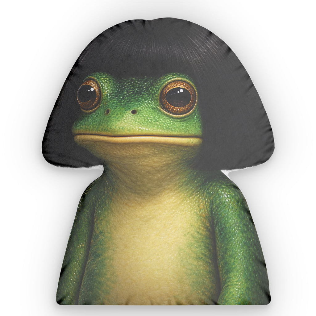 Frog Shaped Pillow – Cute Green Tree Frog Plush Décor