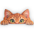 Playful Orange Cat Shaped Pillow — Custom Cute Kitten Decorative Cushion