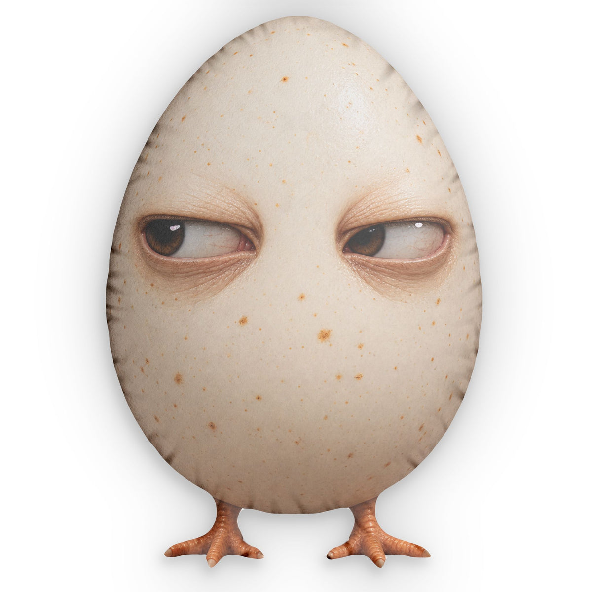 Suspicious Egg Pillow — Funny Plush Decorative Throw Pillow