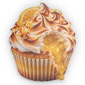 Lemon Meringue Cupcake Pillow — Realistic Dessert Shaped Cushion