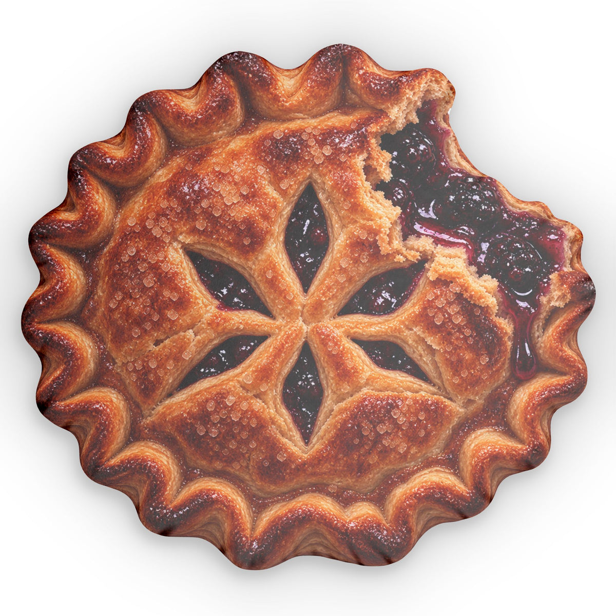 Pie-Shaped Decorative Pillow — Realistic Cherry Pie Slice Throw Cushion