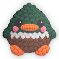 Cute Crochet Penguin Pillow — Custom Shaped Plush Cushion