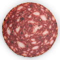 Salami Slice Pillow — Novelty Circular Decorative Throw Pillow