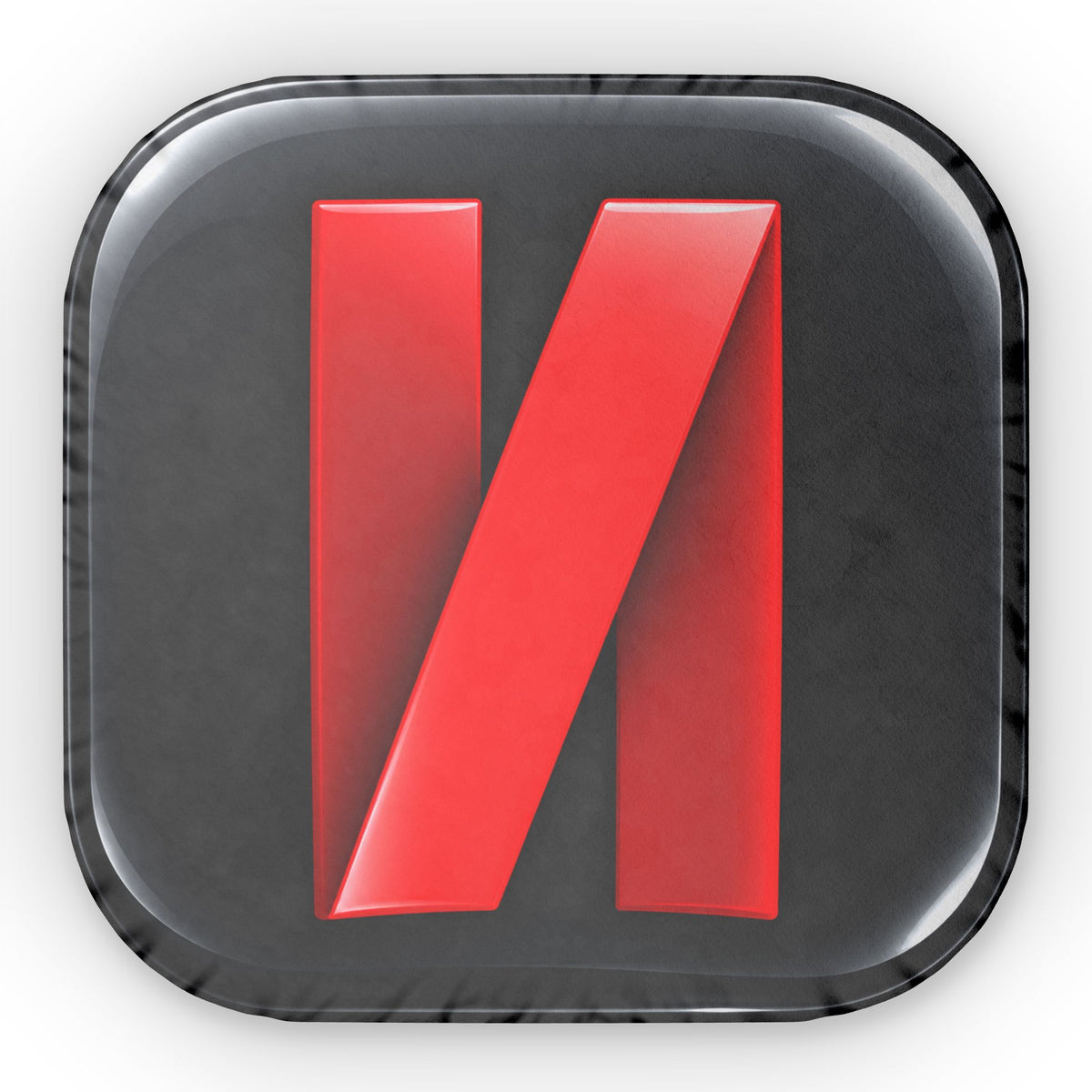 Streaming Logo Pillow — Custom Shaped Red Icon Throw Pillow