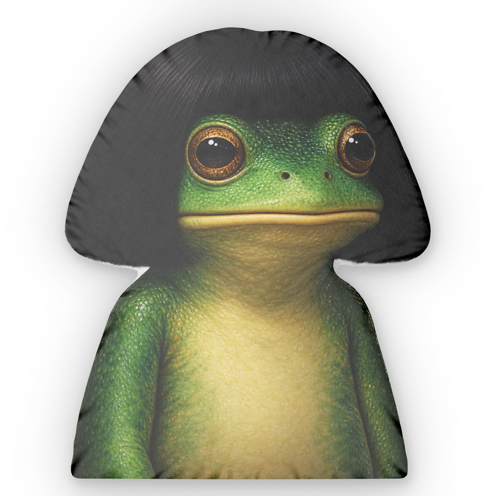 Frog Shaped Pillow – Cute Green Tree Frog Plush Décor