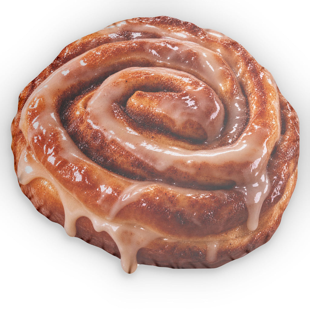 Honey Bun Pillow — Realistic Food-Shaped Decorative Cushion