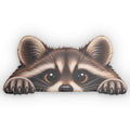 Peeking Raccoon Shaped Pillow — Cute Animal Decorative Throw Pillow