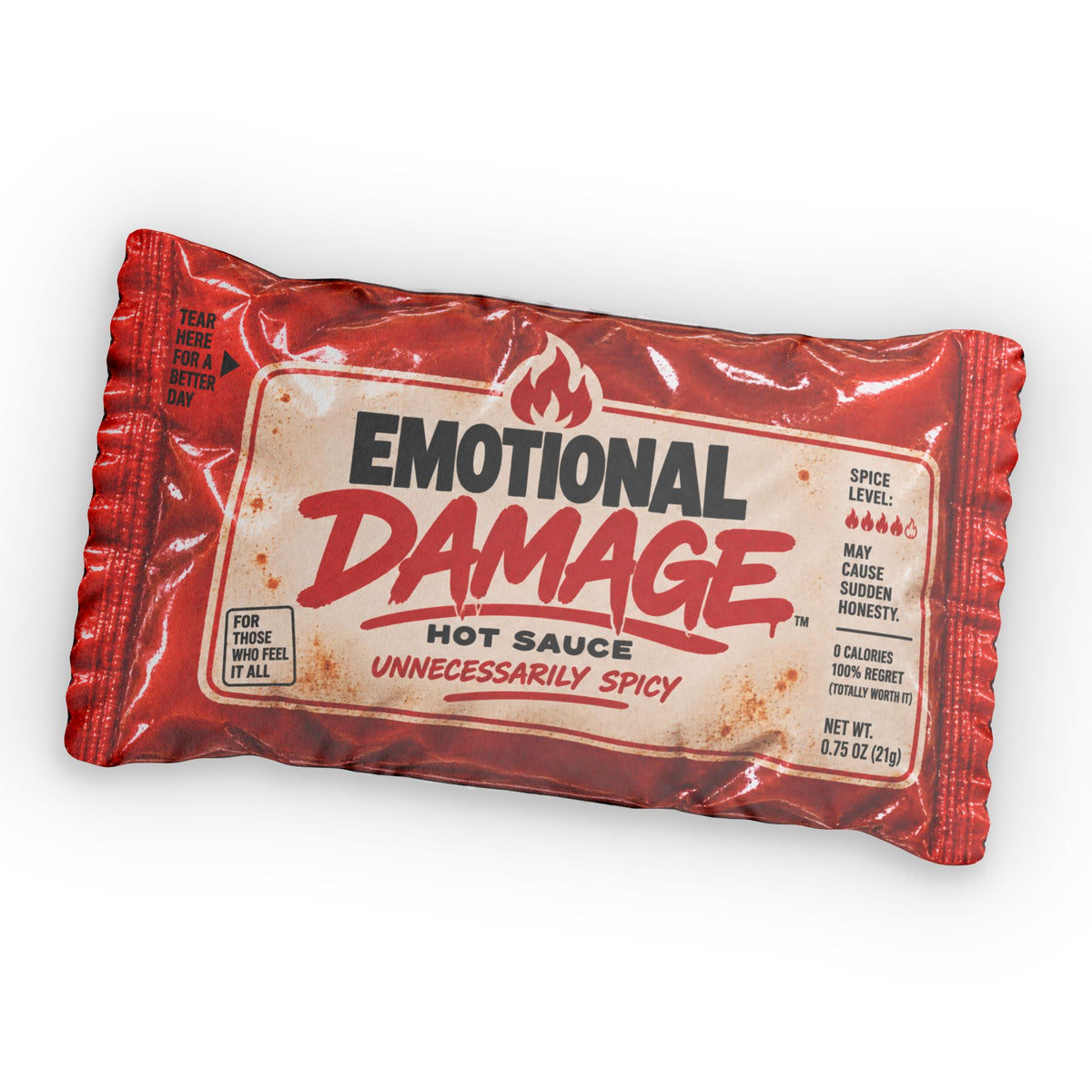 Emotional Damage Hot Sauce Packet Pillow