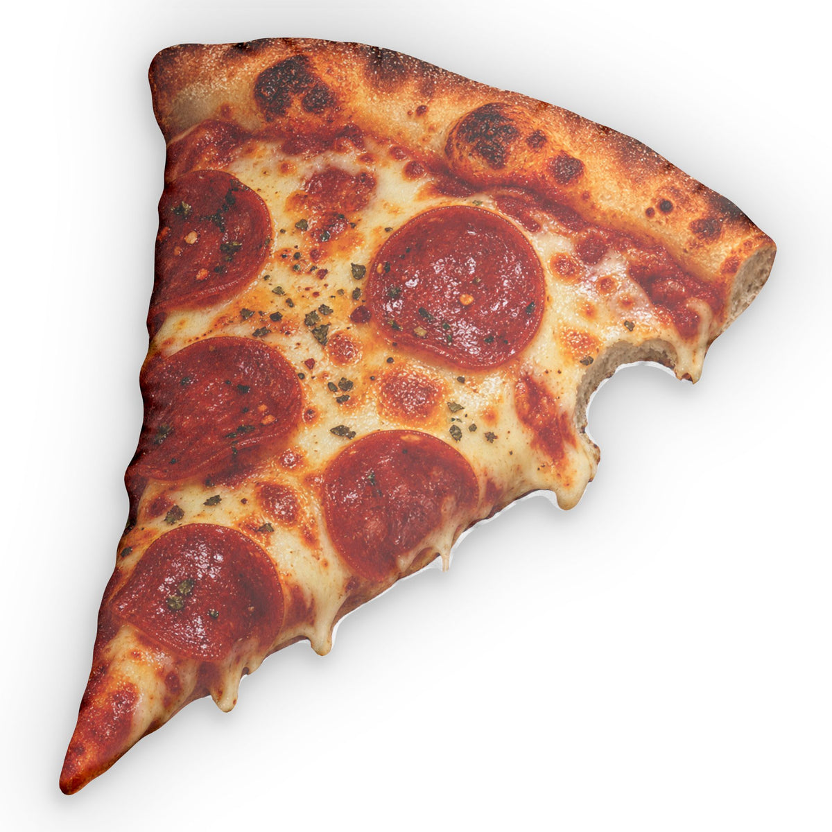 Pizza Slice Pillow — Realistic Pepperoni Novelty Cushion
