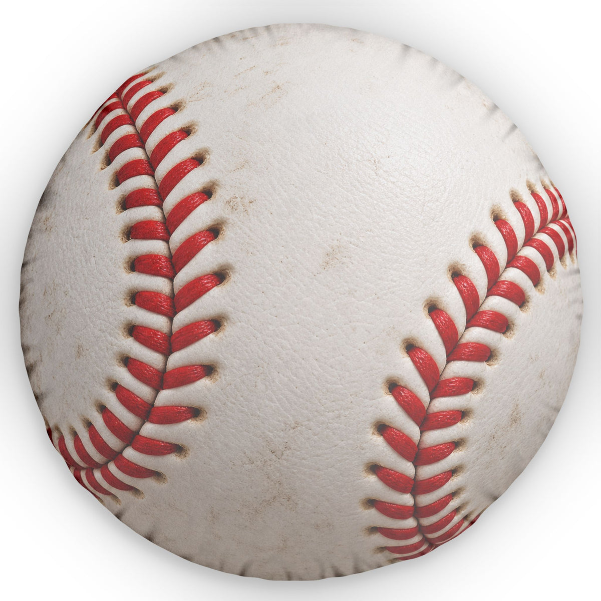 Baseball-Shaped Throw Pillow — Custom Sports Room Accent