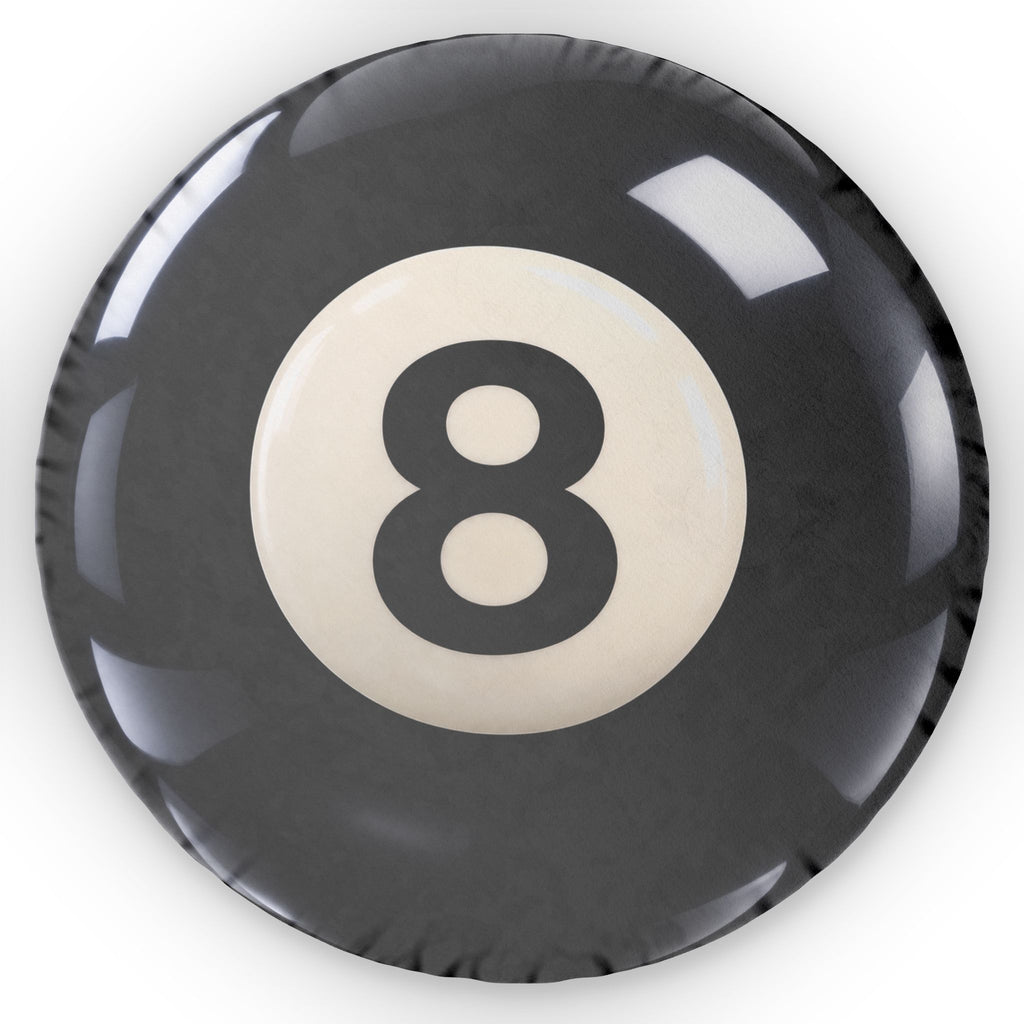 8 Ball Pillow — Novelty Billiards Shaped Throw Pillow