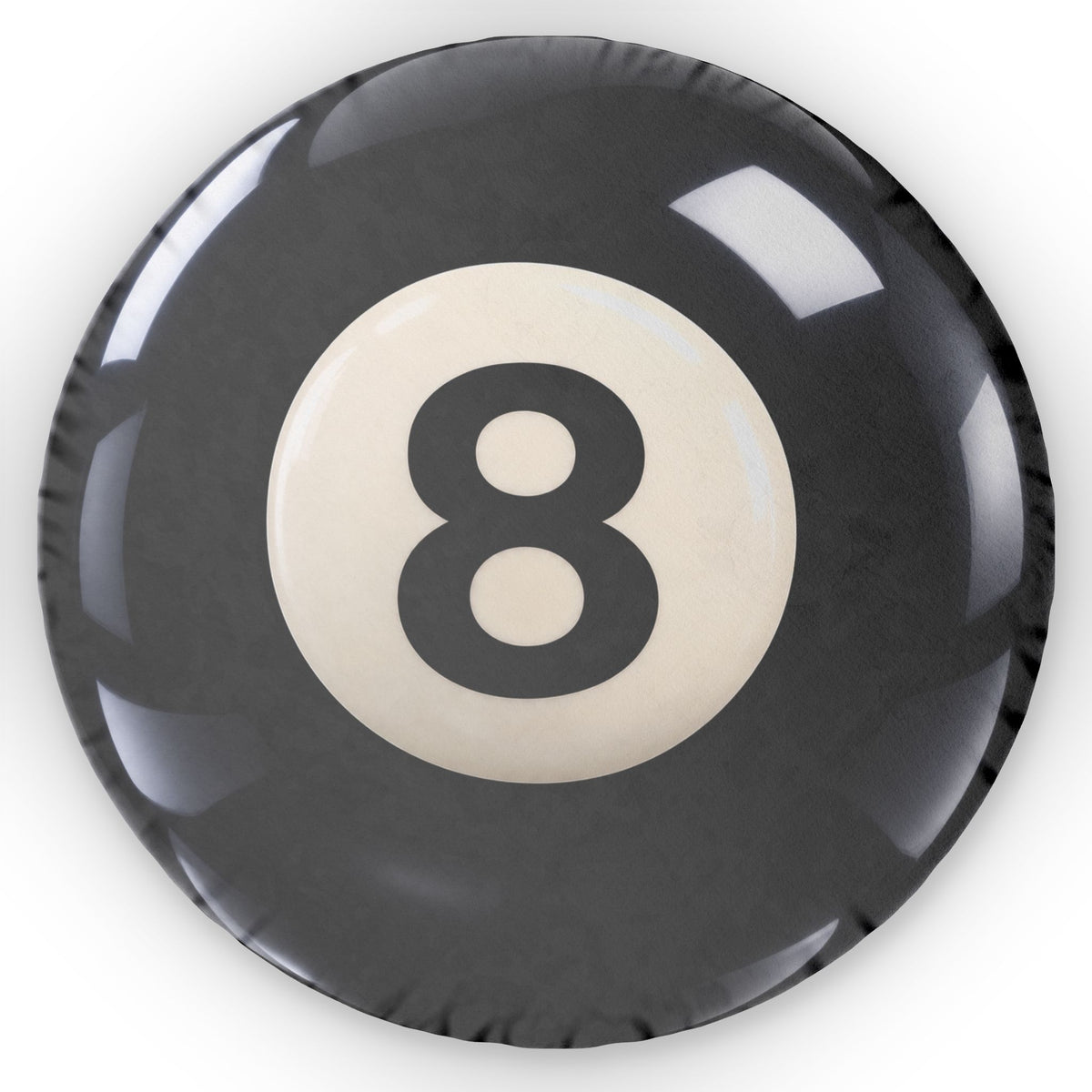 8 Ball Pillow — Novelty Billiards Shaped Throw Pillow