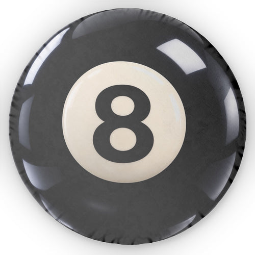 8 Ball Pillow — Novelty Billiards Shaped Throw Pillow
