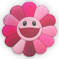 Smiling Pink Flower Pillow — Cute Custom Shaped Cushion