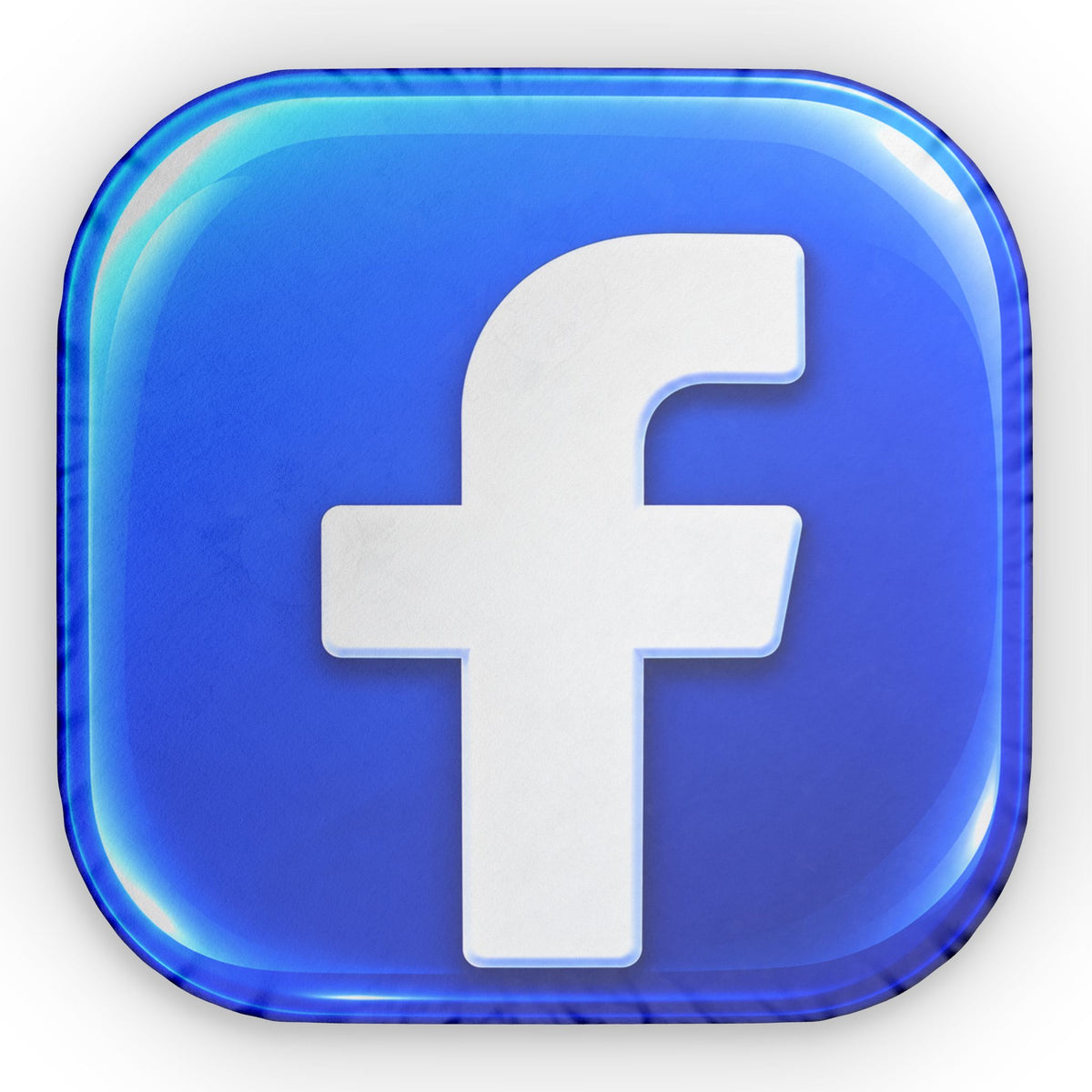 Facebook Logo Custom Shaped Pillow — Personalized Social Media Icon Cushion