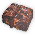 Brownie Slice Shaped Pillow — Realistic Gooey Chocolate & Caramel Throw Pillow