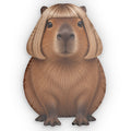 Wigged Capybara Pillow — Cute Custom Shaped Animal Throw Pillow