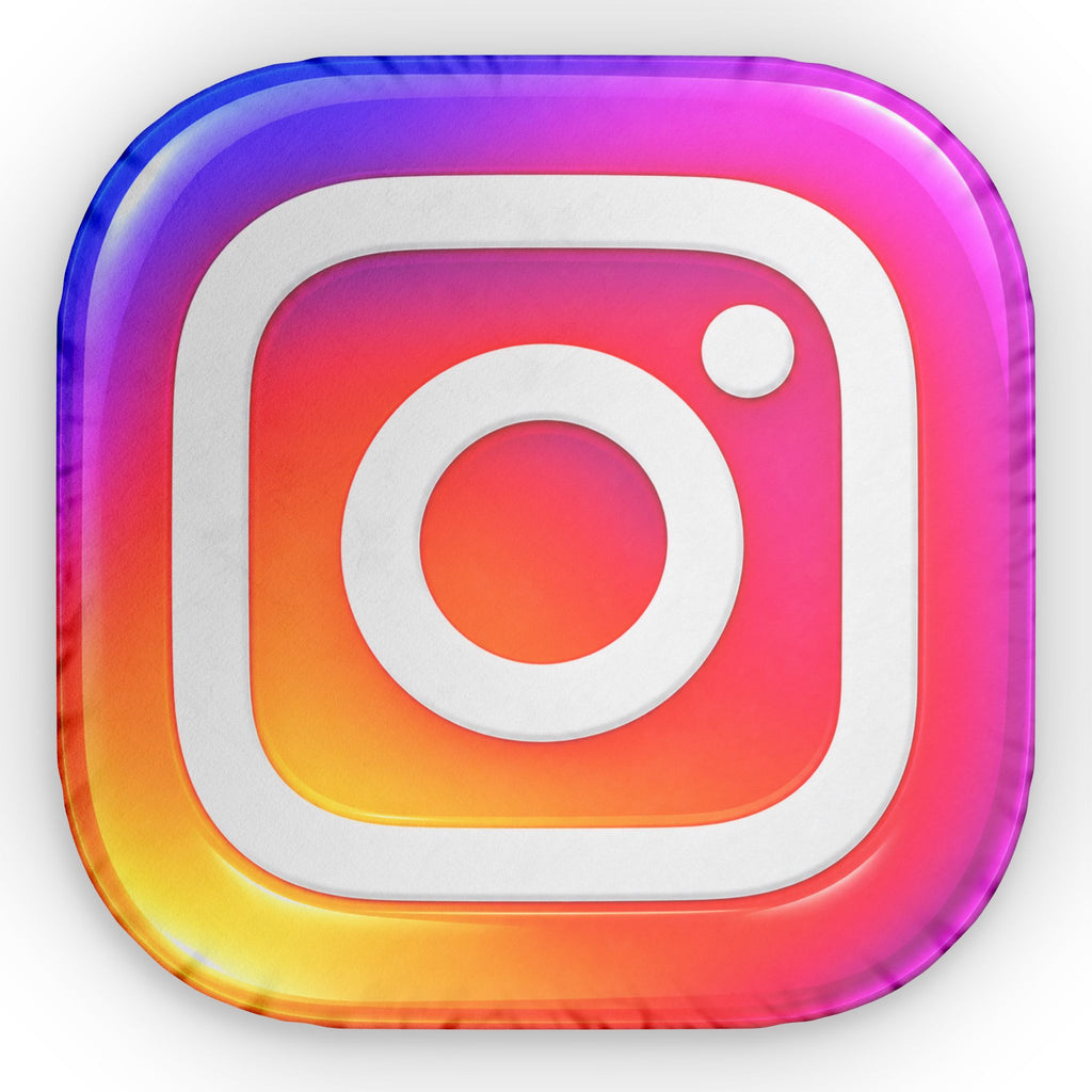 Instagram Logo Shaped Pillow — Custom Social Media Icon Cushion