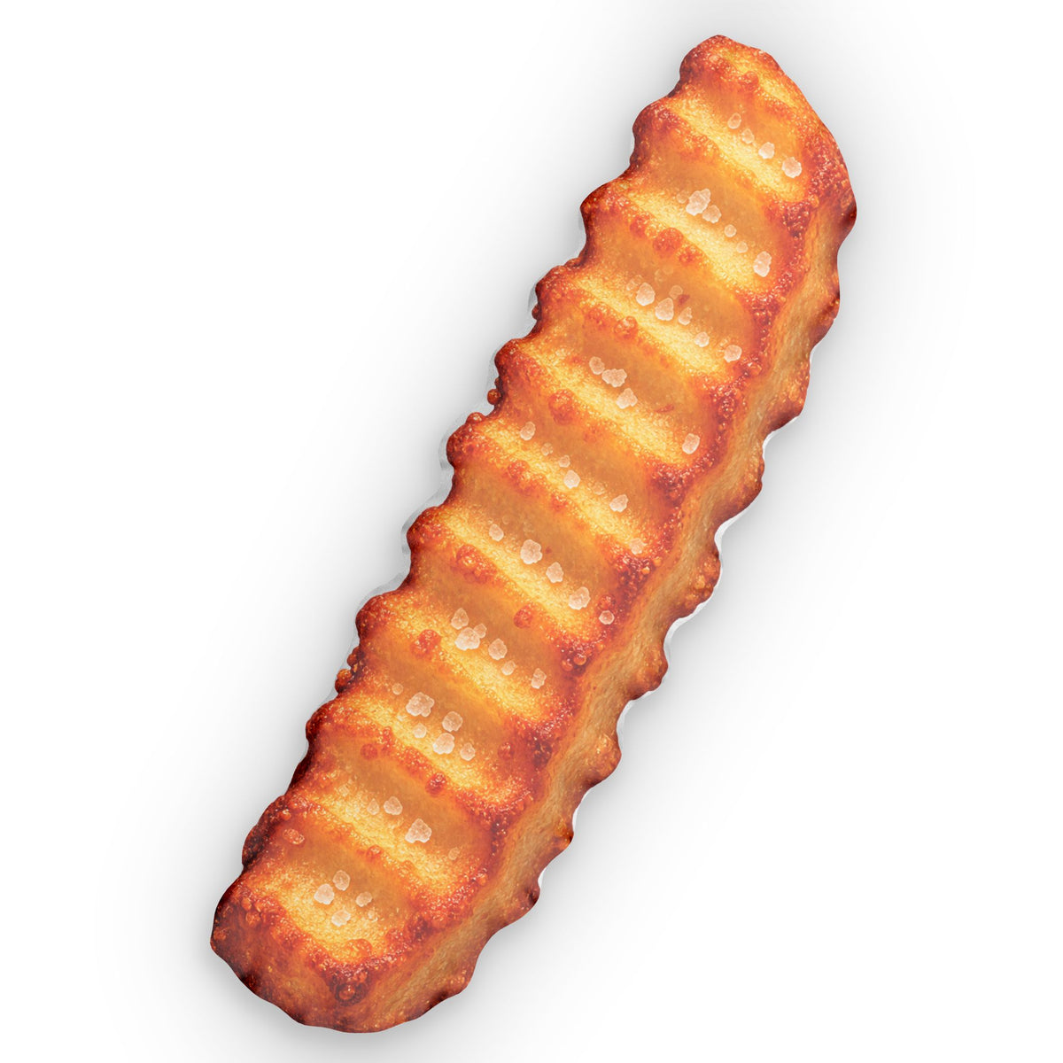 Crinkle French Fry Shaped Pillow — Realistic Potato Chip Cushion