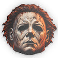 Michael Myers Horror Mask Shaped Pillow — Halloween Decorative Throw