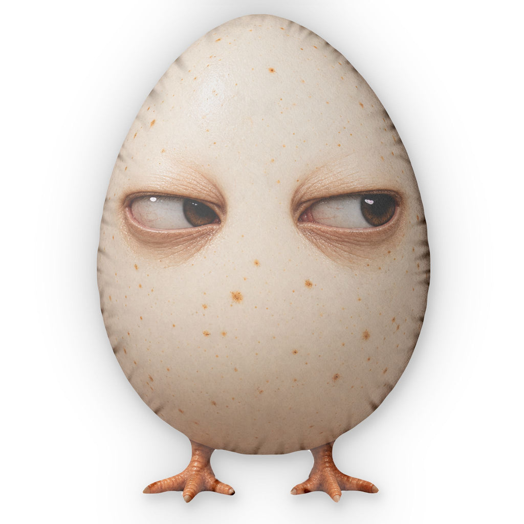 Suspicious Egg Pillow — Funny Plush Decorative Throw Pillow