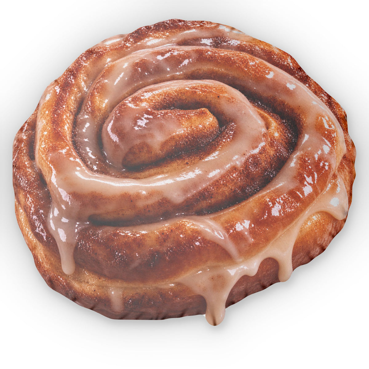 Honey Bun Pillow — Realistic Food-Shaped Decorative Cushion