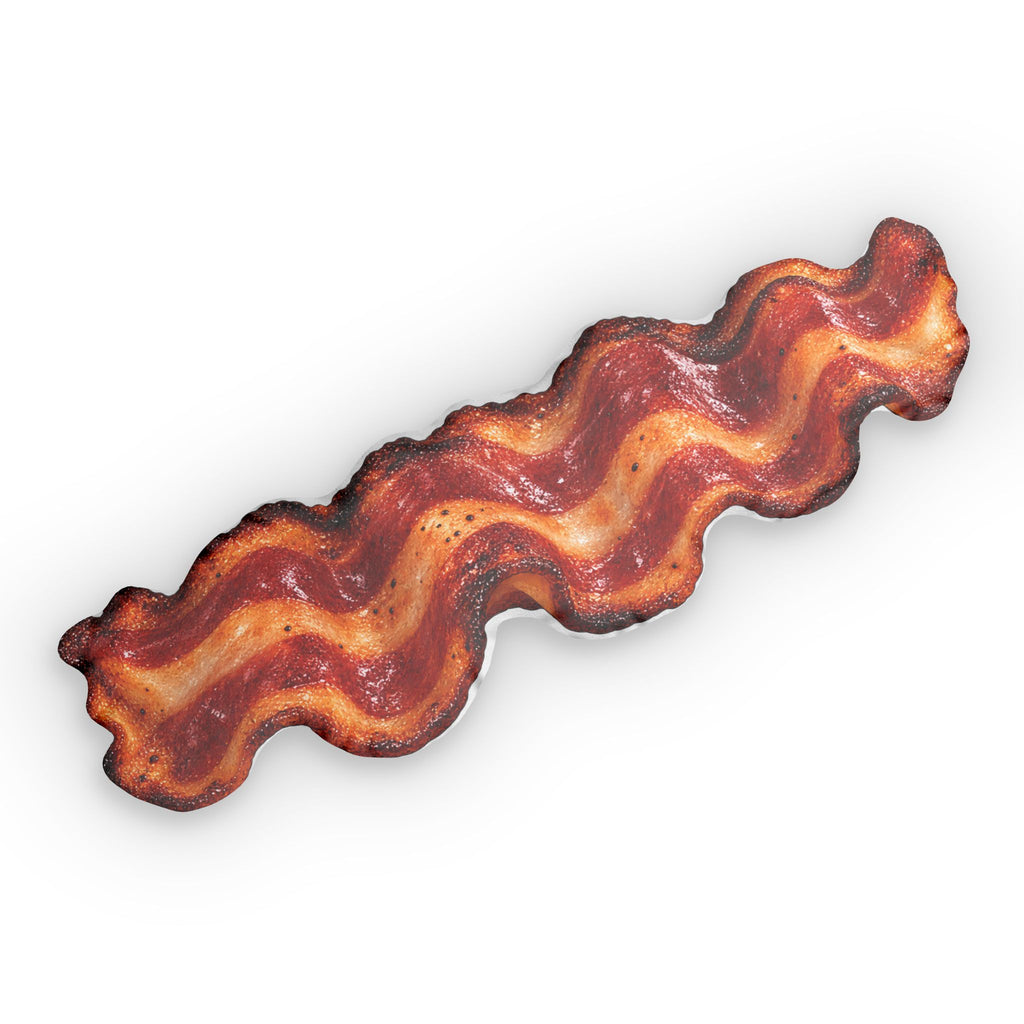 Realistic Bacon Strip Pillow custom shaped pillow | food decor
