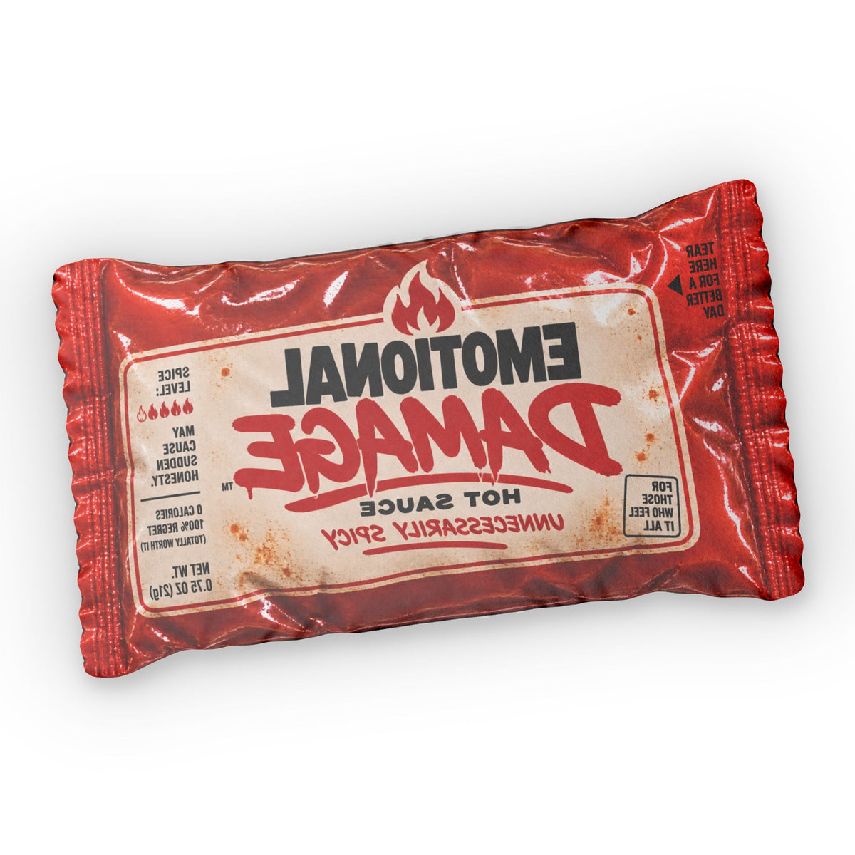 Emotional Damage Hot Sauce Packet Pillow