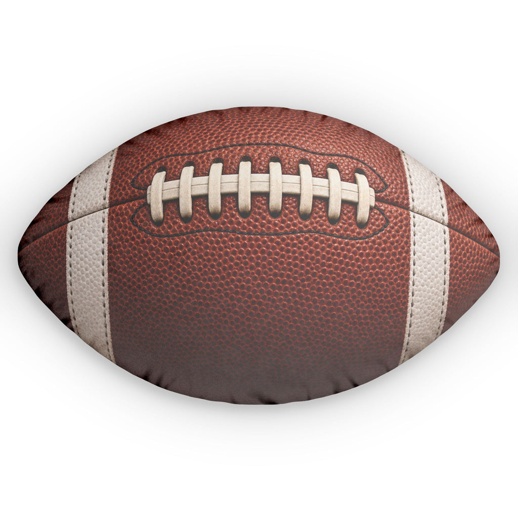 Football Shaped Pillow — Custom Sports Throw Pillow