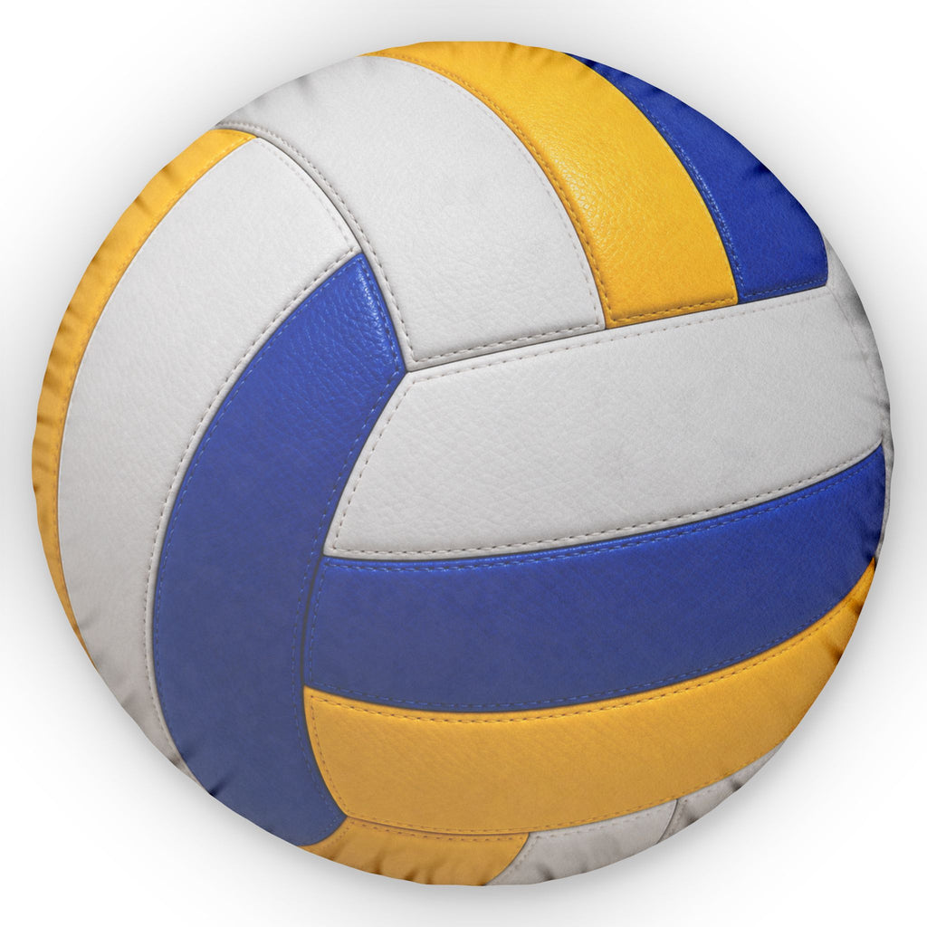 Volleyball Round Pillow — Custom Sports Throw Pillow
