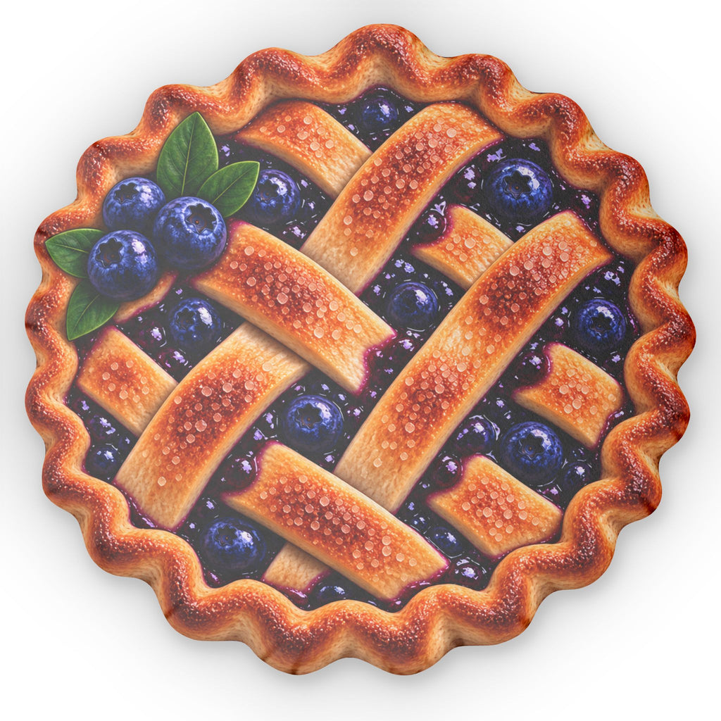 Blueberry Pie Shaped Pillow — Novelty Kitchen Decor Cushion