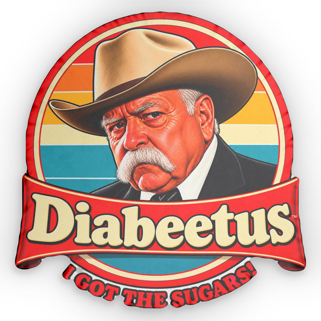 Diabeetus Retro Cowboy Custom Shaped Pillow