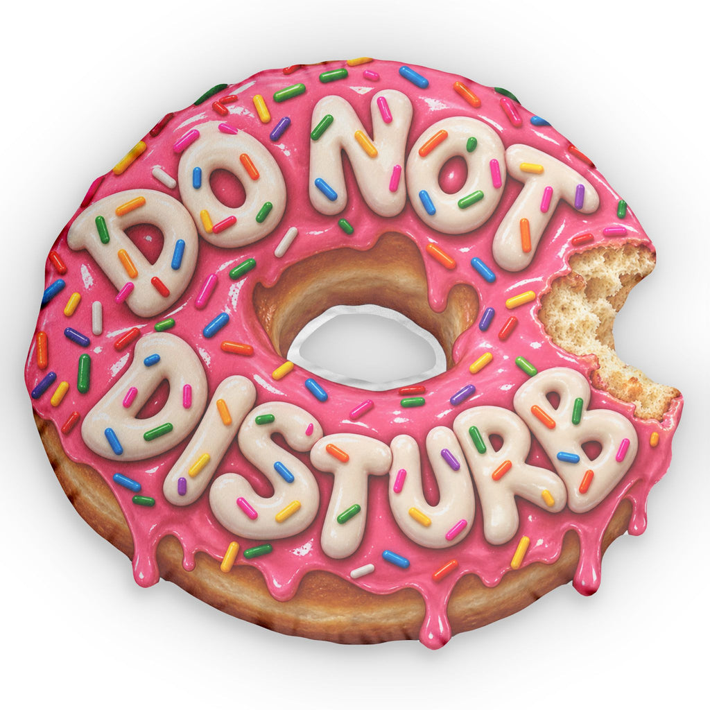 Donut Crush Shaped Pillow | Custom Donut Pillow with Pink Frosting Sprinkles