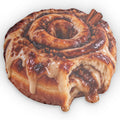 Brown Butter Cinnamon Roll Donut  Shaped Pillow — Realistic Dessert Plush Cushion