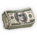Money Stack Shaped Pillow – Novelty 100 Bill Cushion