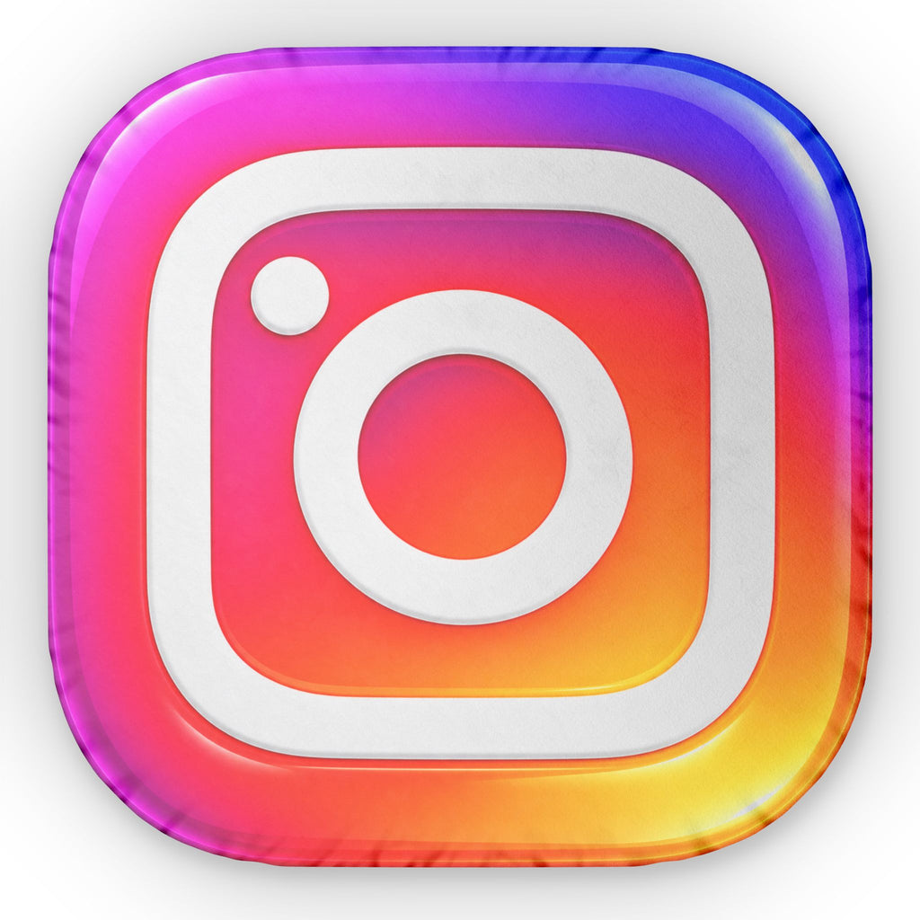 Instagram Logo Shaped Pillow — Custom Social Media Icon Cushion