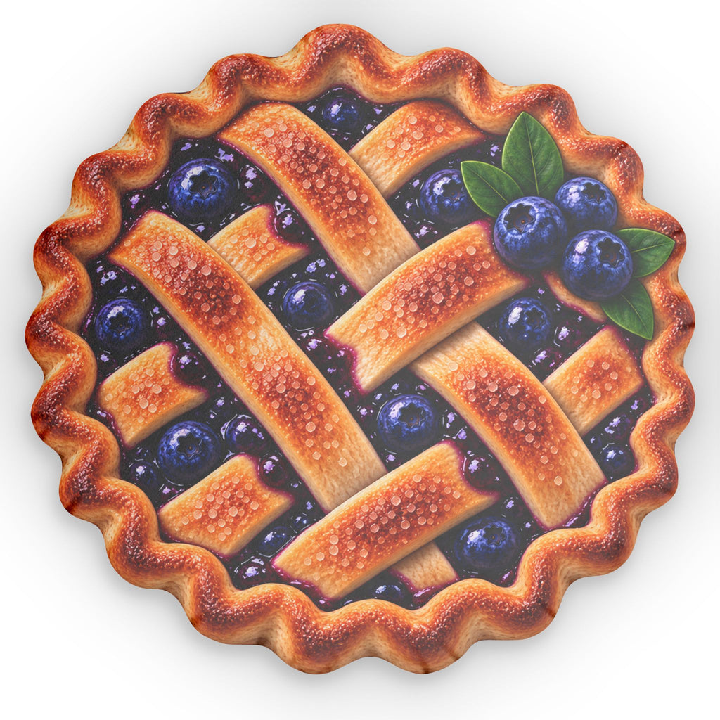 Blueberry Pie Shaped Pillow — Novelty Kitchen Decor Cushion
